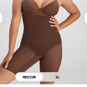 NWT- Honeylove Brown High-Waist Thigh-The Super Power Short- NWT